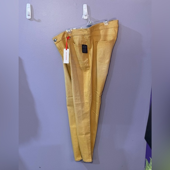 Yellow Straight Leg Jeans - Picture 1 of 3